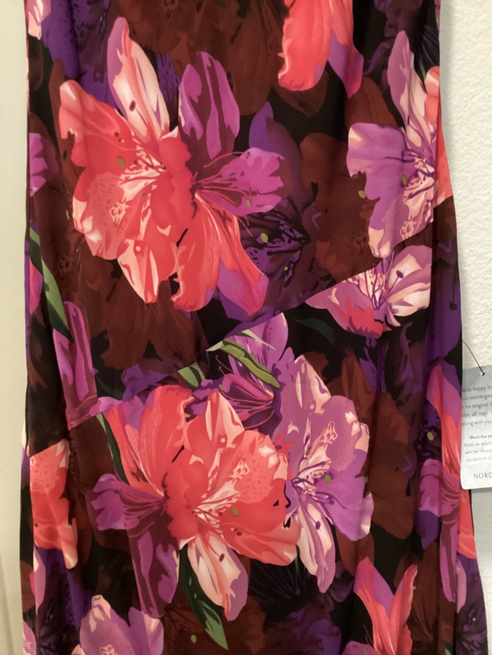 Lulus Sipping Sangria Floral Cocktail Midi Dress, size L - Picture 7 of 12